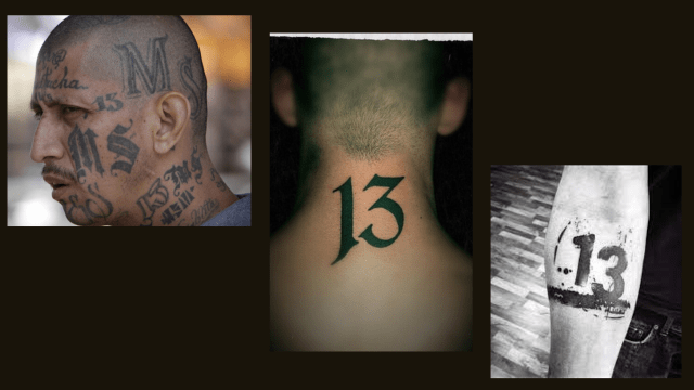 The Number 13 prison Tattoo
